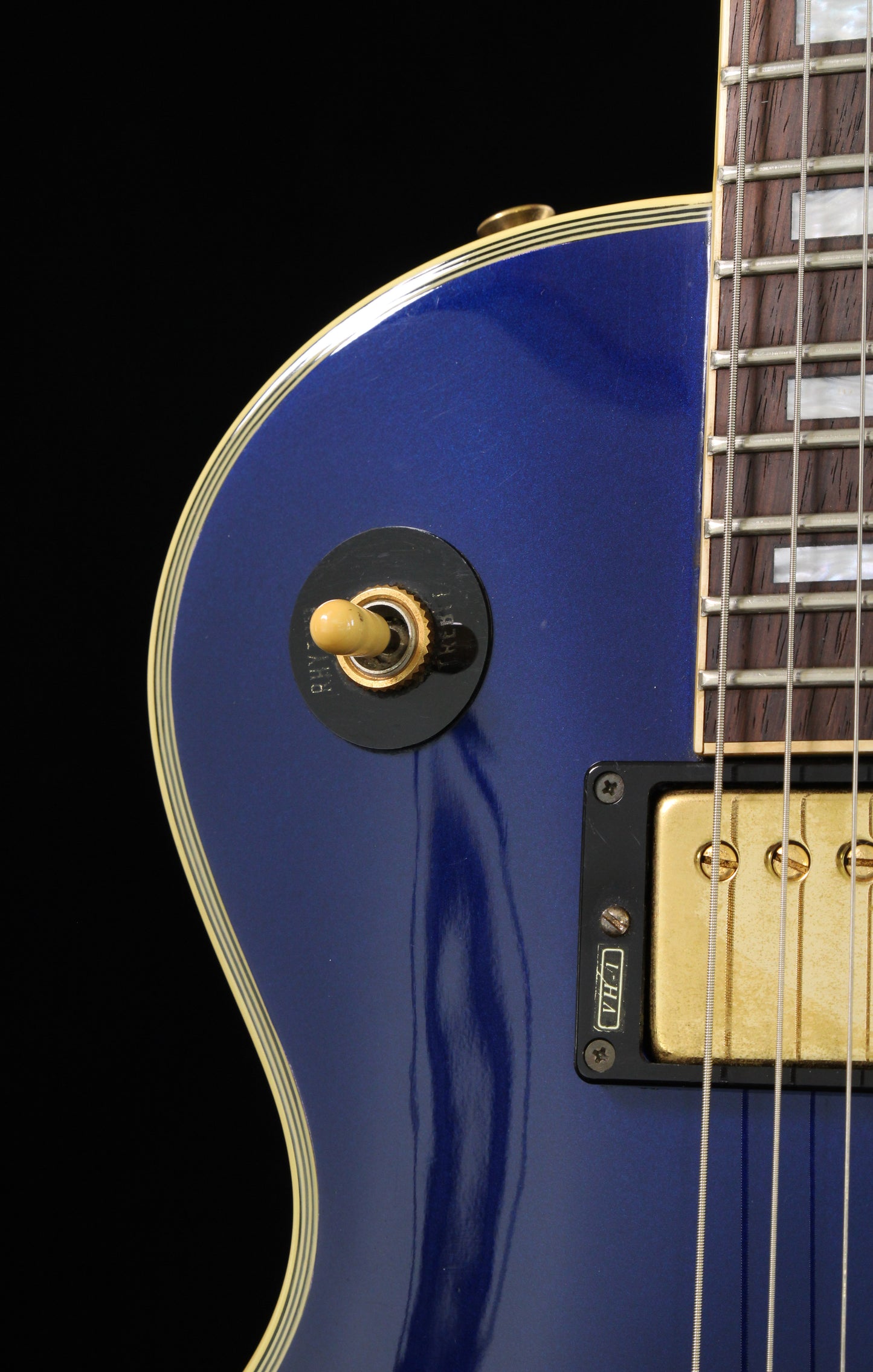 Burny RLC-70 Les Paul Custom MIJ Rare Special Store Run Metallic Midnight Blue