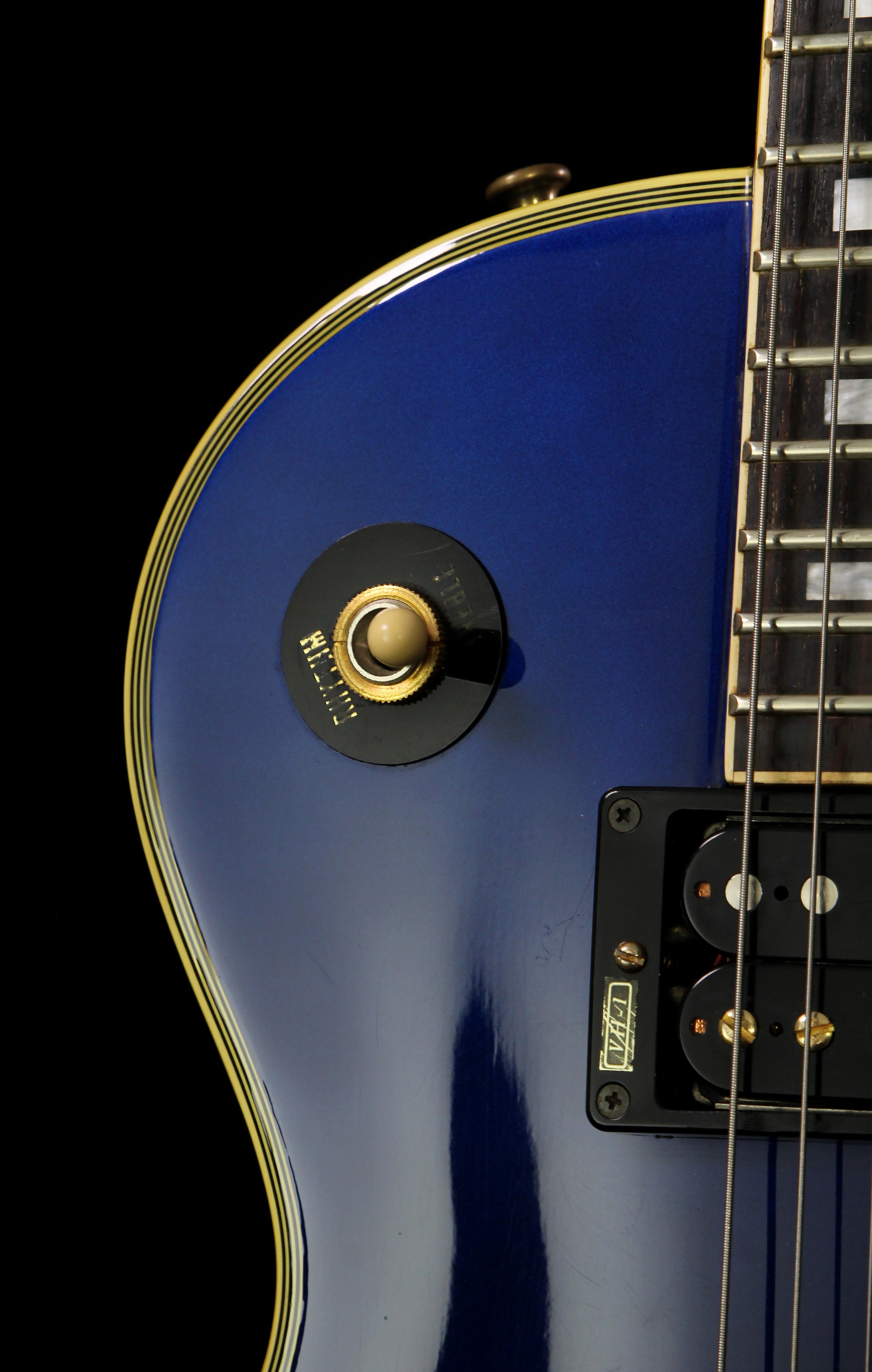 Burny RLC-70 Les Paul Custom MIJ Rare Custom Ordered Metallic Midnight Blue