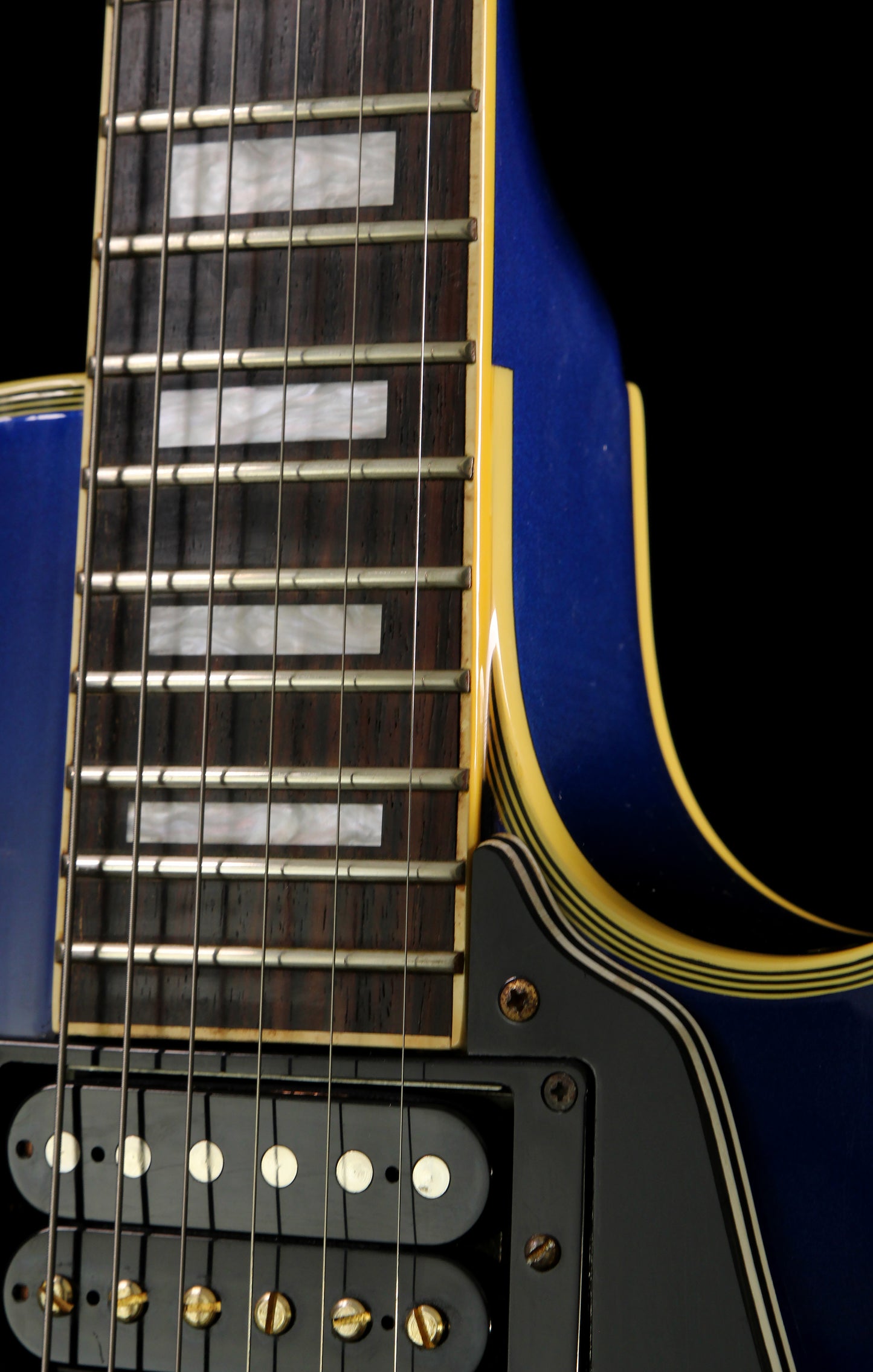 Burny RLC-70 Les Paul Custom MIJ Rare Custom Ordered Metallic Midnight Blue