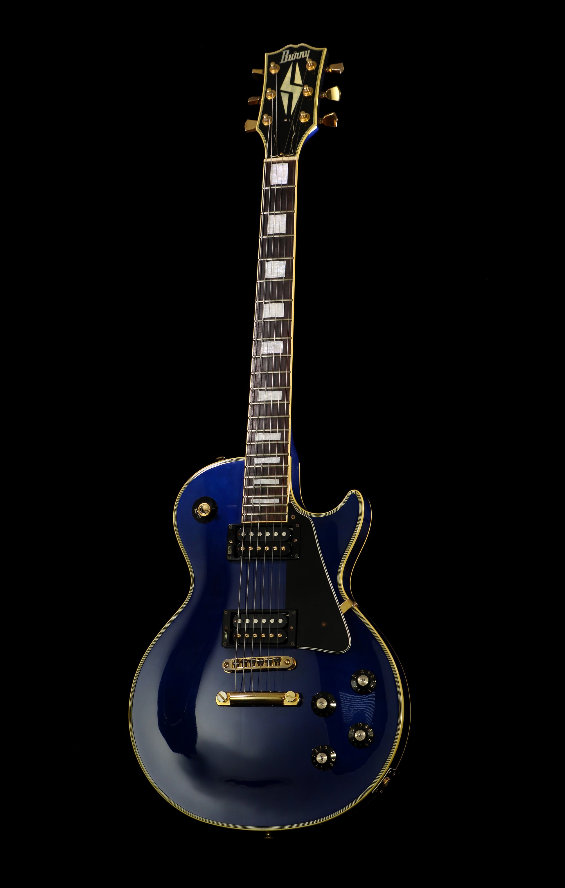 Burny RLC-70 Les Paul Custom MIJ Rare Custom Ordered Metallic Midnight Blue