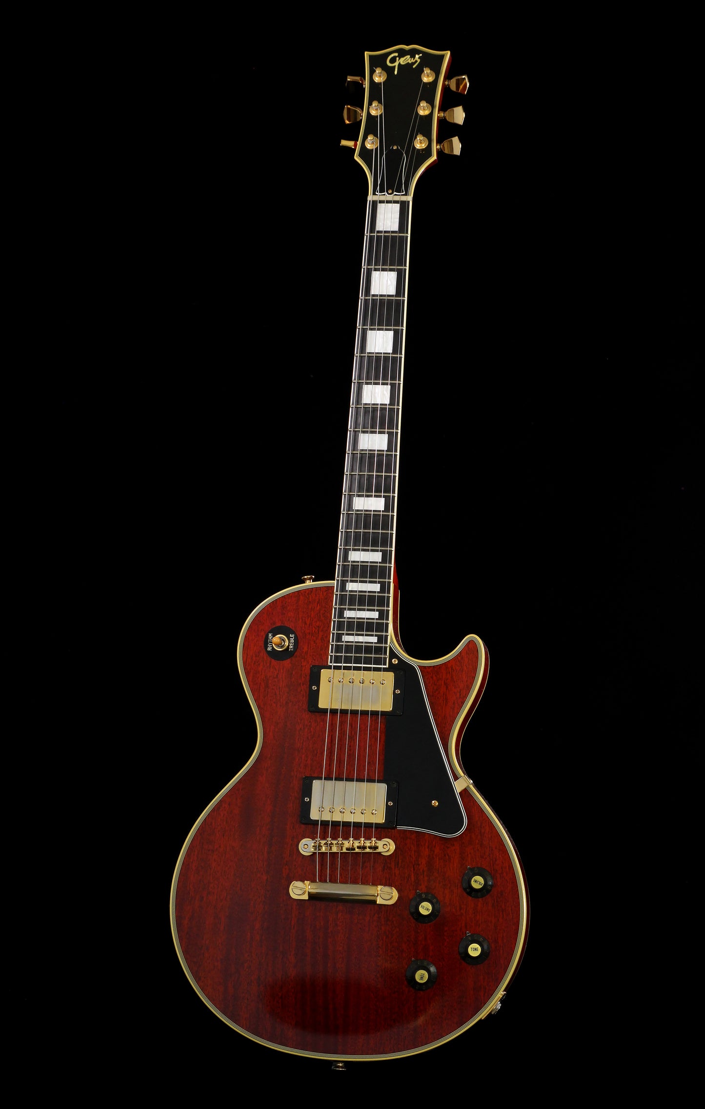 Crews Maniac Sound OSL C-L Les Paul Custom Mahogany Saytone Sledge