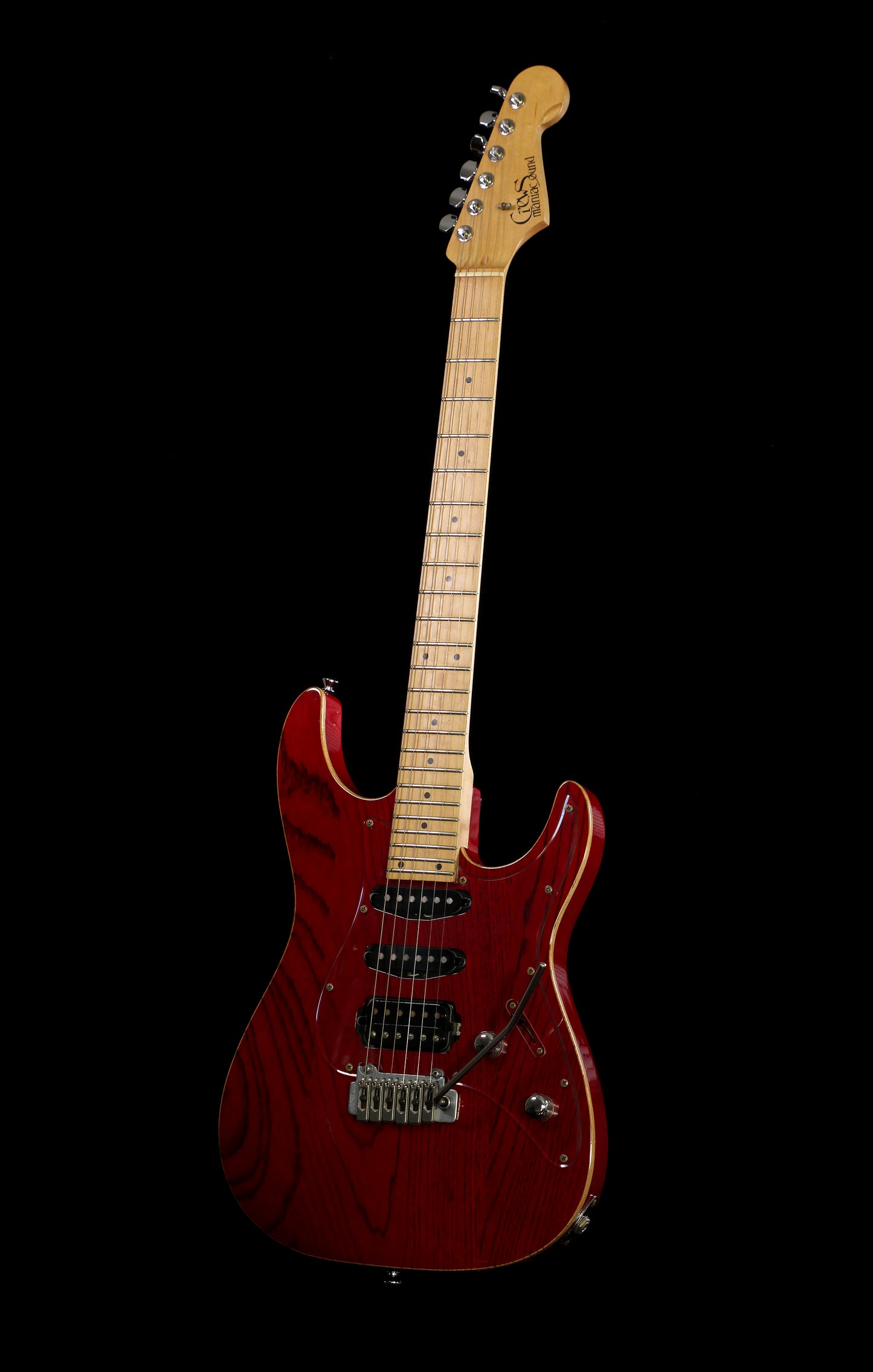 Crews Maniac Sound KTR SS-02 HSS Strat Transparent Red