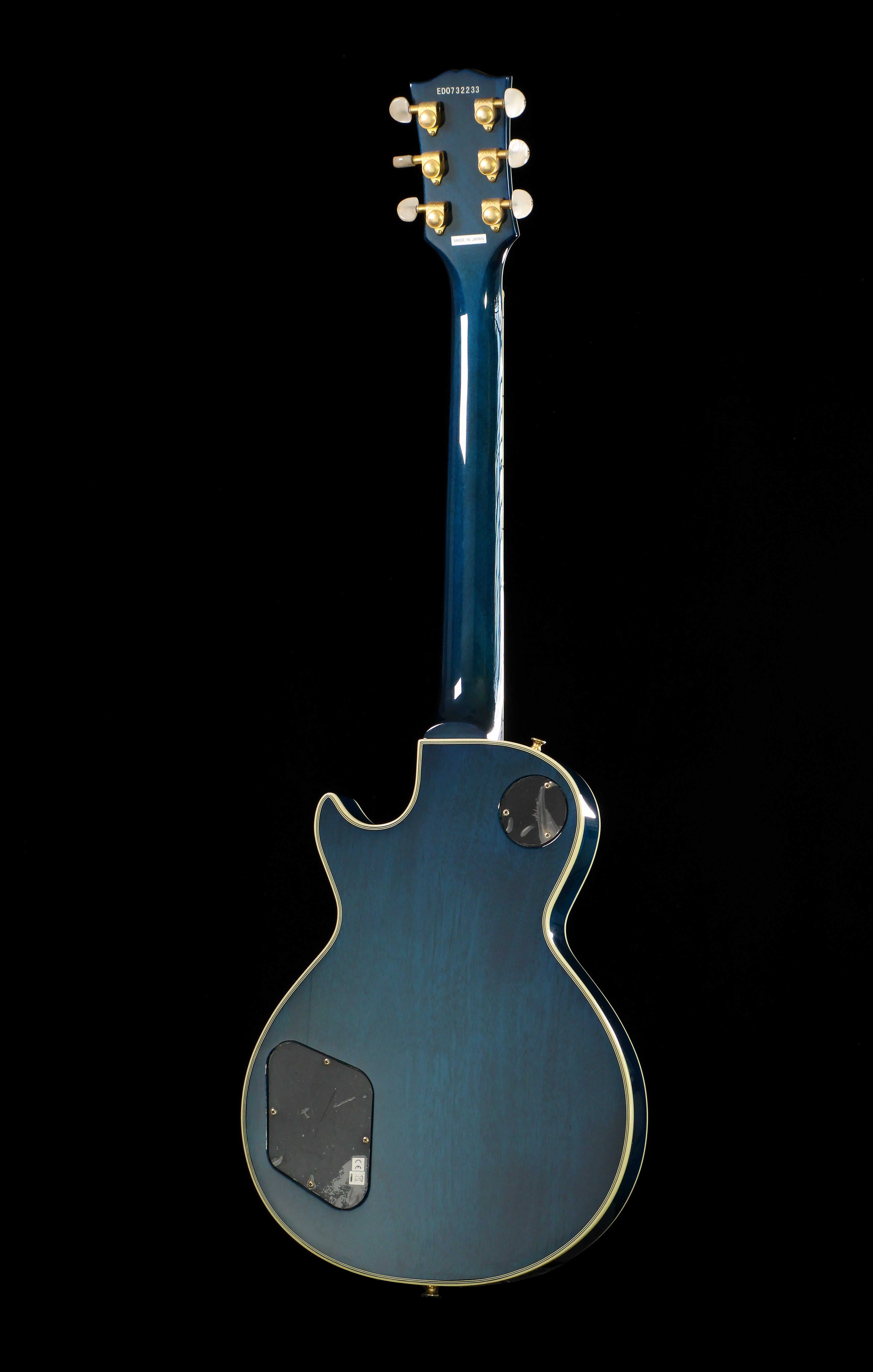 Edwards by ESP E-LP-117 CTM Les Paul Custom Transparent Blue Quilt Top –  Soul Drifter Guitars