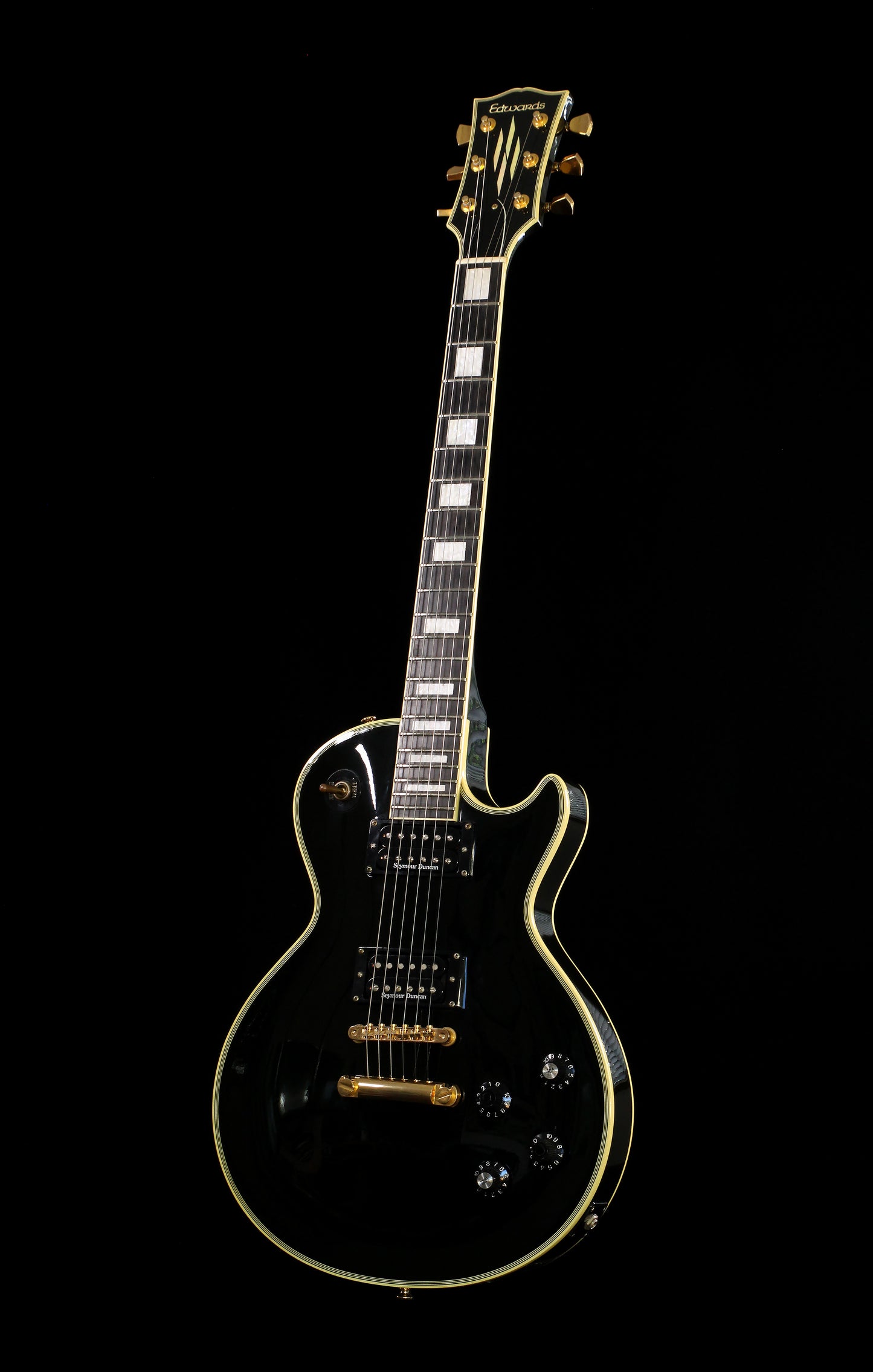 Edwards by ESP E-LP-92CD Les Paul Custom Ebony