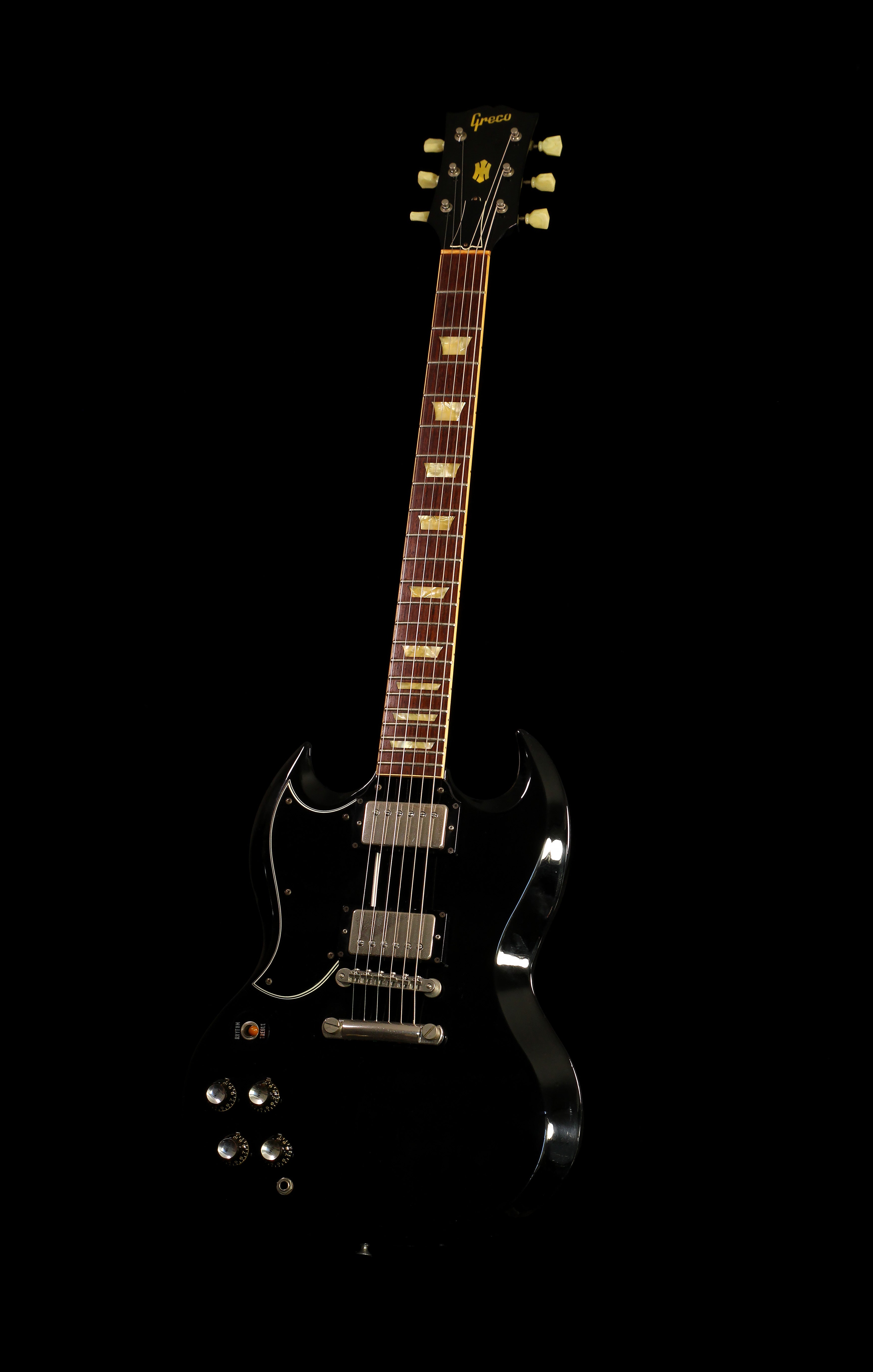 Greco SG63-60/LO SG Ebony Left-Handed – Soul Drifter Guitars