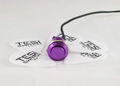 Tesi IDO 12mm Metal Momentary Push Button Guitar Kill Switch - Purple