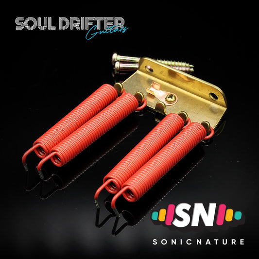 Sonic Nature NO-NOISE Tremolo Springs and Brass Claw Pack - Red