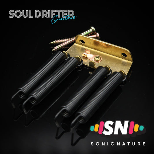 Sonic Nature NO-NOISE Tremolo Springs and Brass Claw Pack - Black