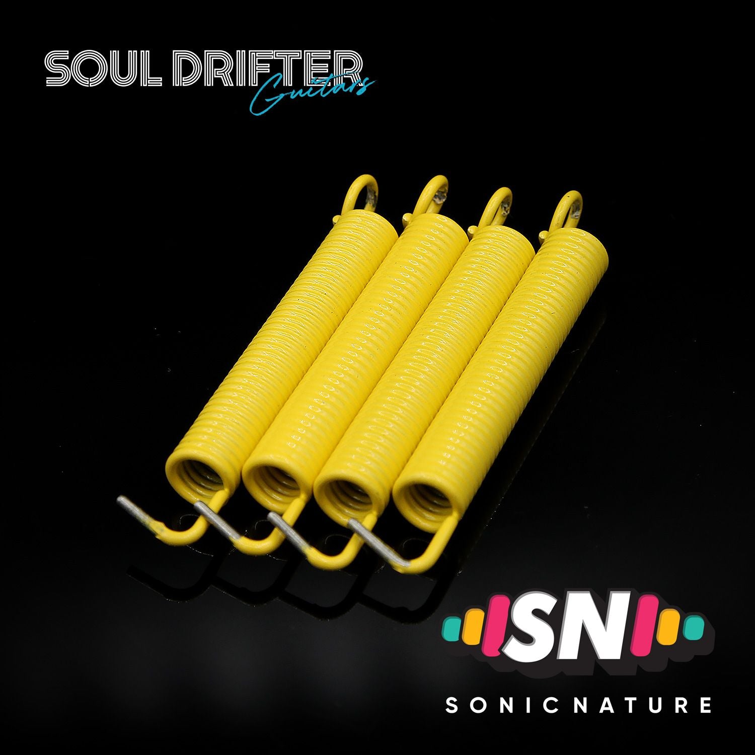 Sonic Nature NO-NOISE Tremolo Springs and Brass Claw Pack - Yellow