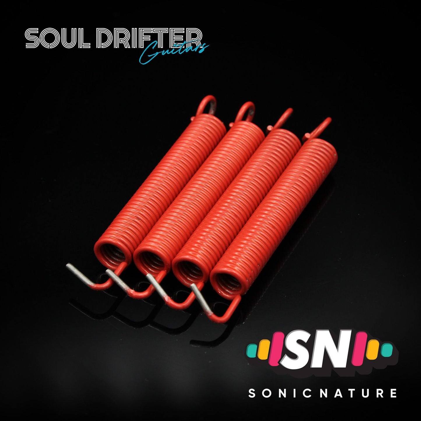 Sonic Nature NO-NOISE Tremolo Springs and Brass Claw Pack - Red