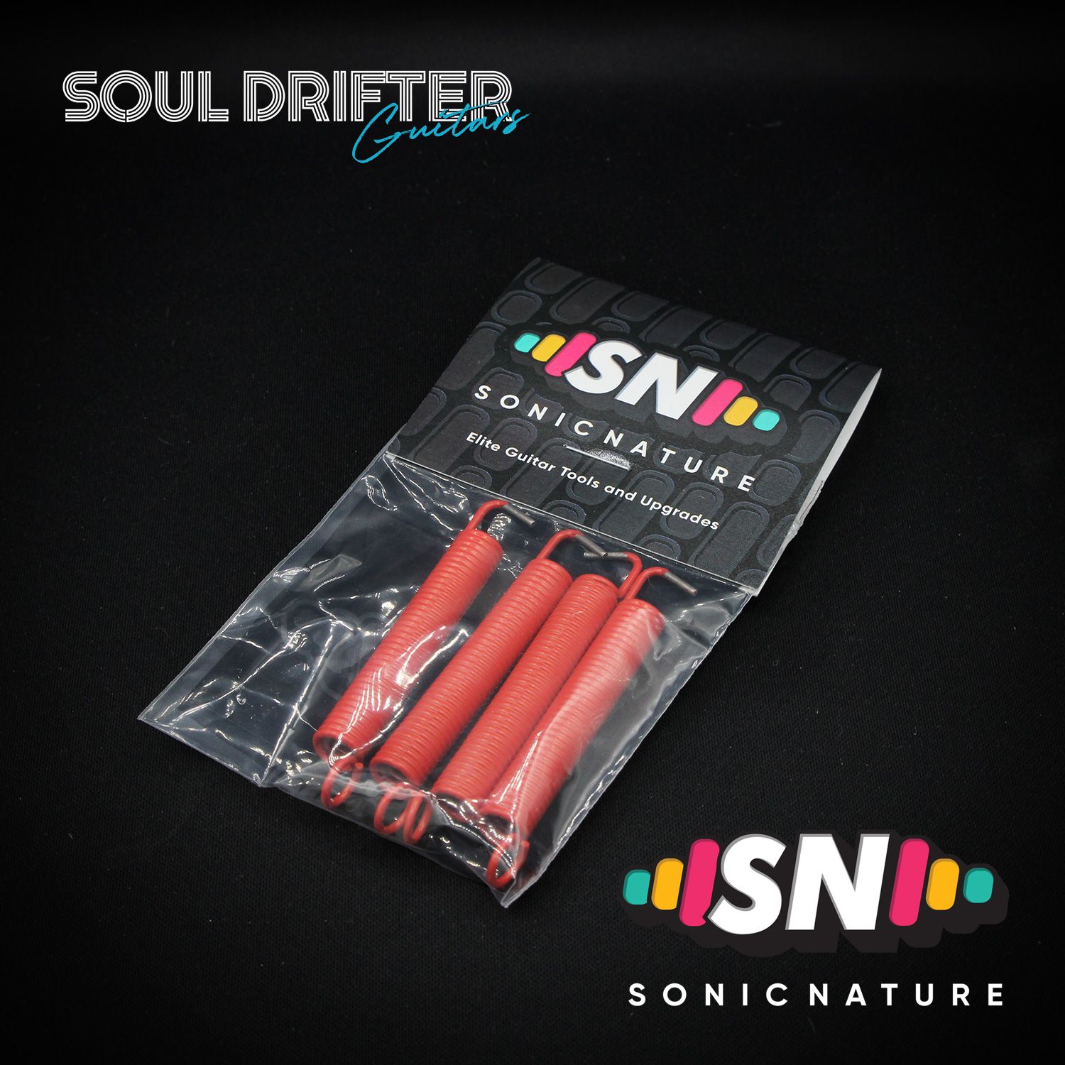 Sonic Nature NO-NOISE Tremolo Springs and Brass Claw Pack - Red