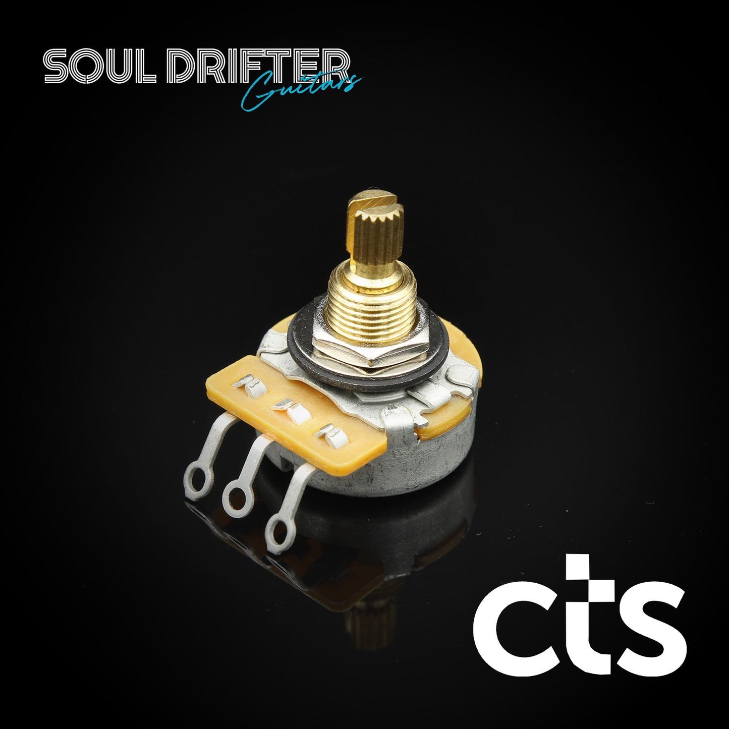 CTS Precision Split Shaft Pot - 500k Audio Taper