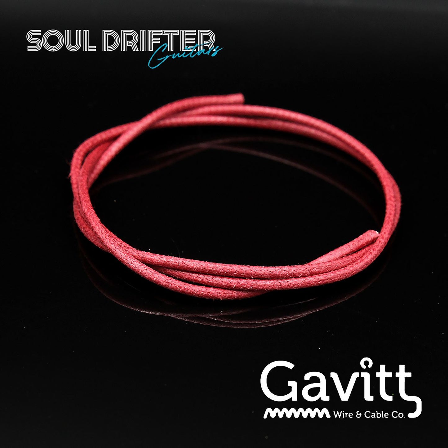 Gavitt Wire 7-Strand 22 AWG Electric Guitar Wire - Red (Select Length)