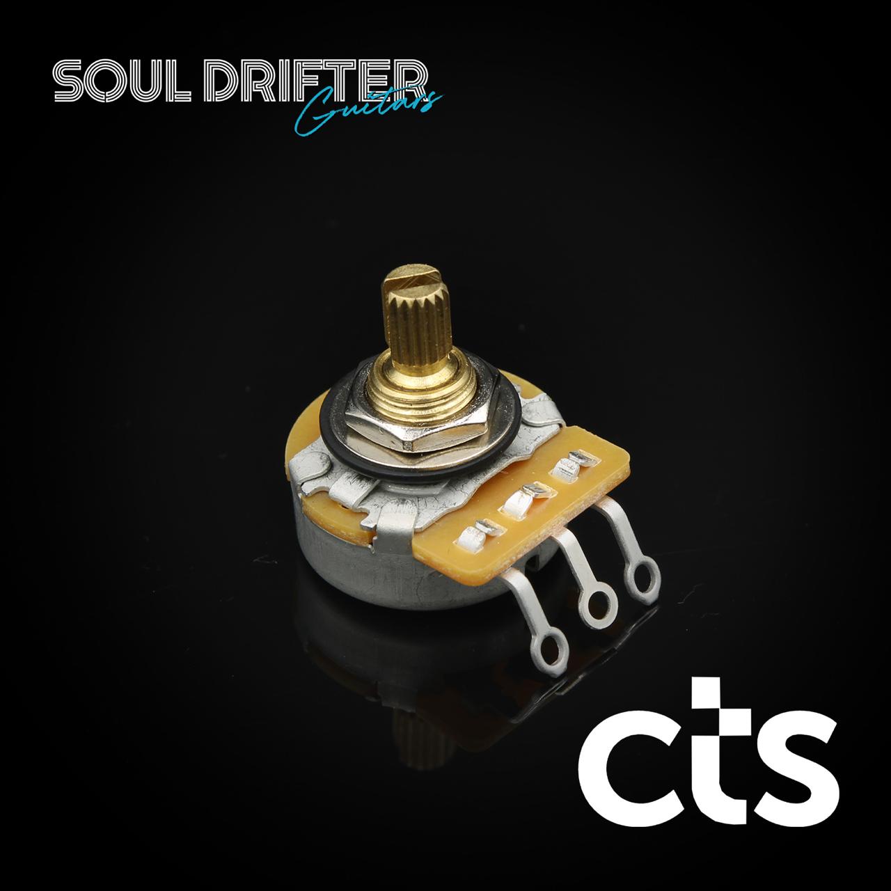 CTS Precision Short Split Shaft Pot -  250k Audio Taper