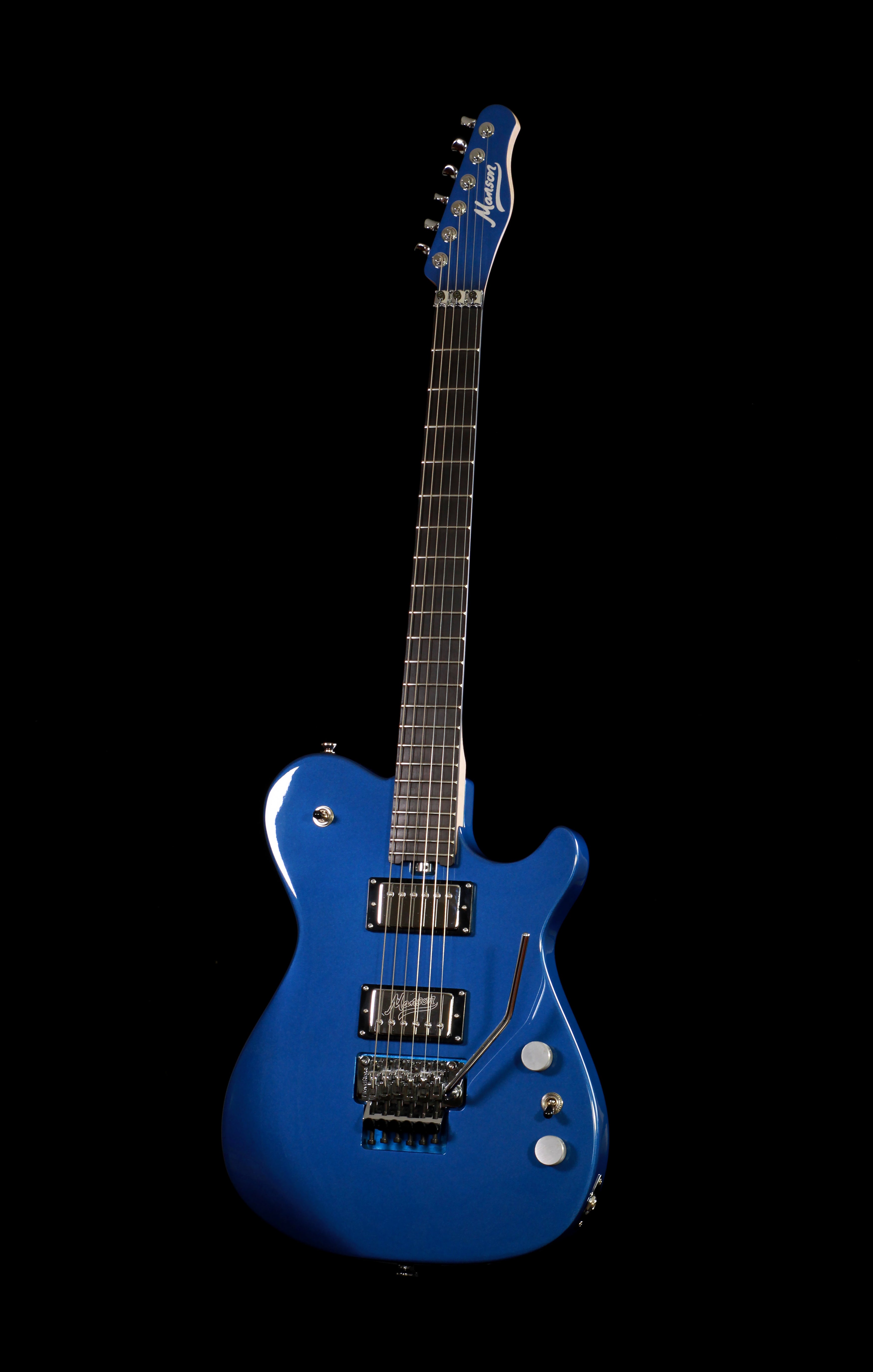 Manson MA-EV Metallic Bluebell Floyd Rose Killswitch – Soul Drifter Guitars