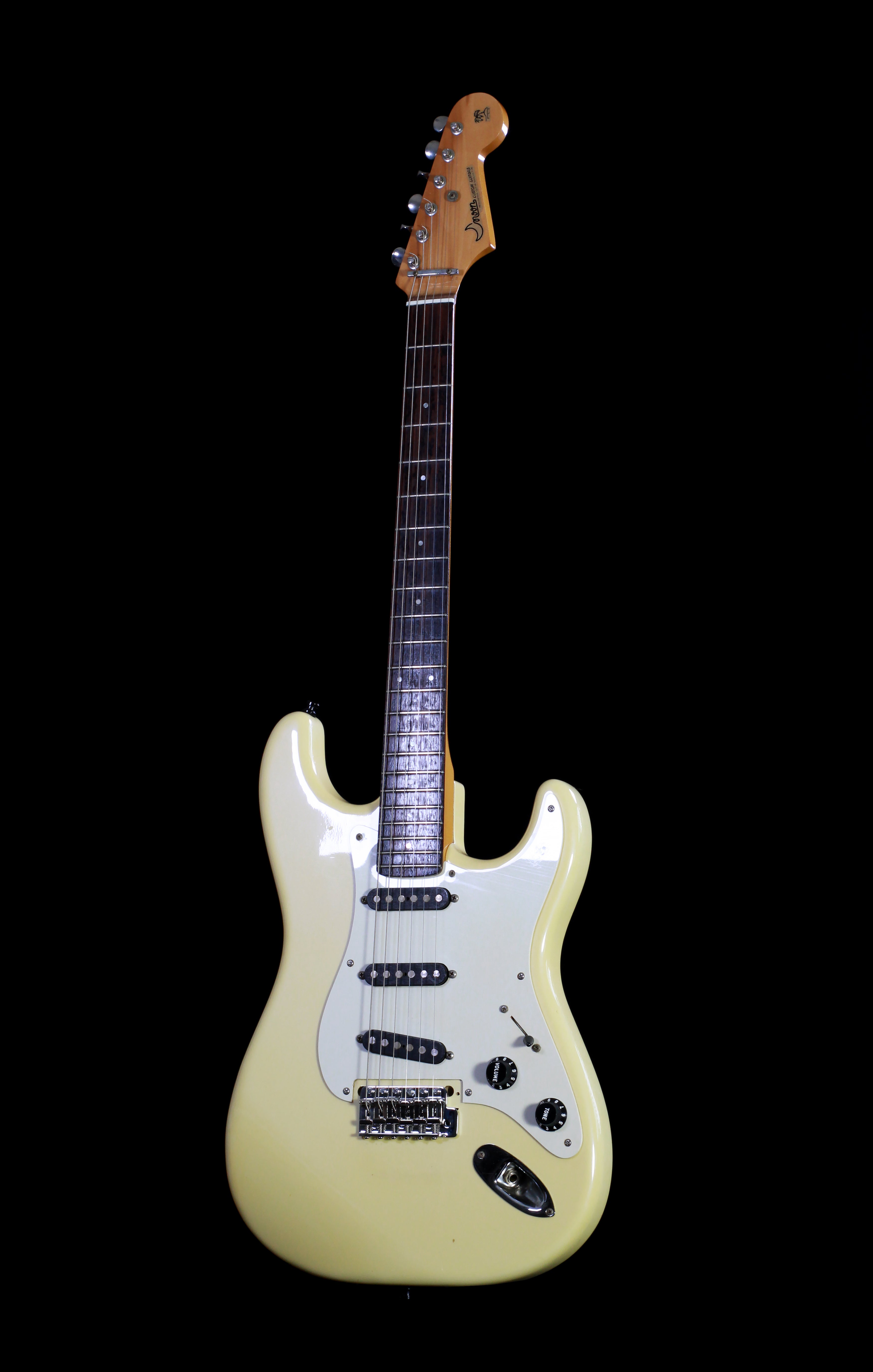 Moon Japan ST-CUSTOM Strat Olympic White (PGM, Van Zandt) – Soul